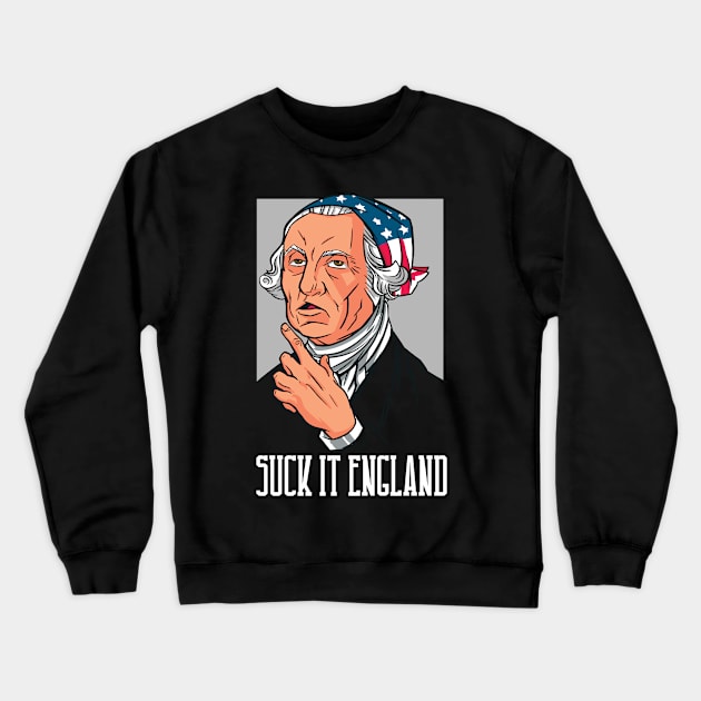 Suck It England Crewneck Sweatshirt by BramCrye